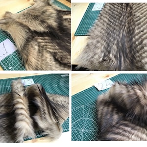 Real coyote fur Coyote scraps Coyote fur Natural coyote