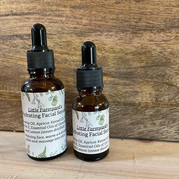 1oz OR 0.5oz Rosehip and Geranium Facial Serum