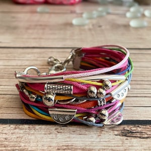 Boho bracelet, women's leather bracelet, Boho jewelry, Boho bracelet, fashion jewelry, hippie, bracelet, ethnic 100% SUITABLE FOR VEGANS