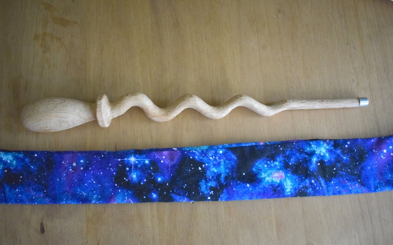 Handmade wooden Oak magic wand