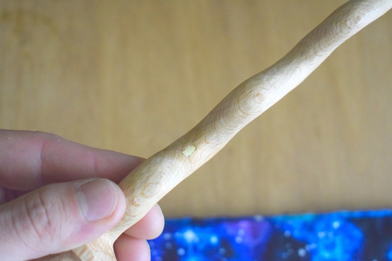 Handmade wooden Oak magic wand