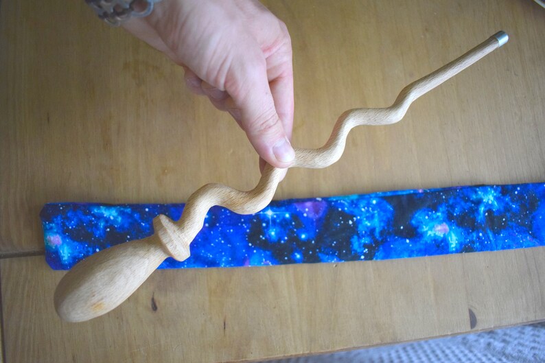 Handmade wooden Oak magic wand