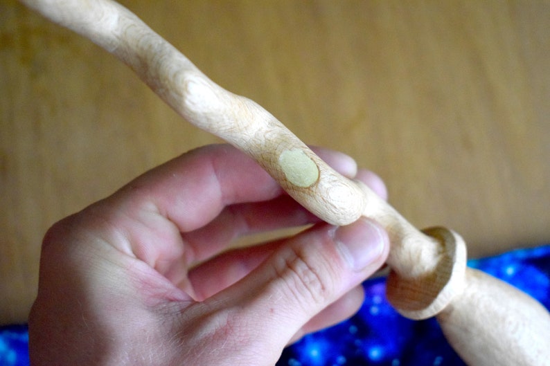 Handmade wooden Oak magic wand