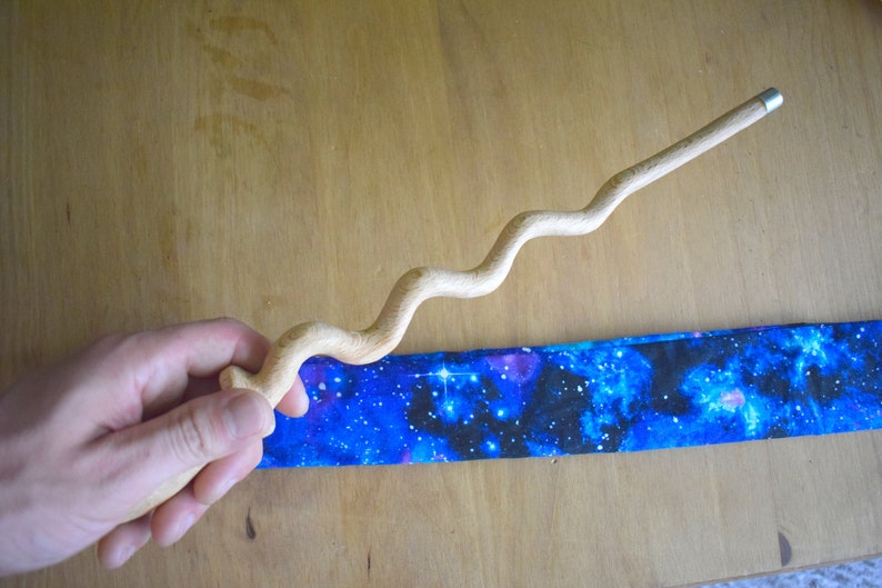 Handmade wooden Oak magic wand