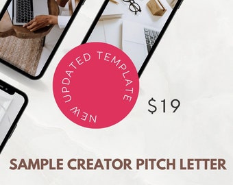 Sample Pitch Letter, Pitch Letter Template, Partner Solicitation, Pitch Template, Brand partner pitch letter, Pitch to Brand Letter Template