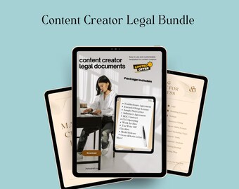 Content Creator Legal Templates Bundle