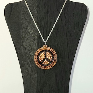 Various wooden pendant necklaces