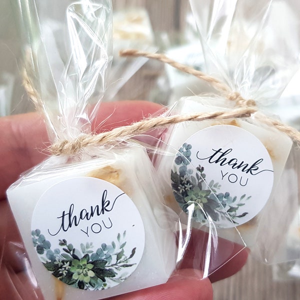 50 pcs Mini Oatmeal soaps handmade Thank you favors Mini soap bars wedding shower favors Natural Wedding soap Set