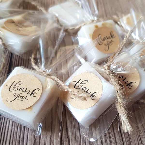 10-60 pcs Oatmeal Mini soaps handmade Thank you favors Mini soap bars wedding shower favors Natural Wedding soap Set Lavender weddings