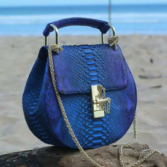 python leather bag