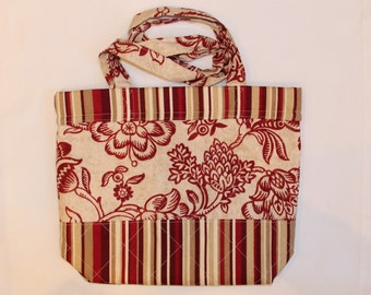 Bolsa de mano ~ Bolsa de gimnasio ~ Bolsa de supermercado ~ Bolsa de playa ~ Acolchada a mano ~ Bolsa para libros - Regalo para el Día de la Madre