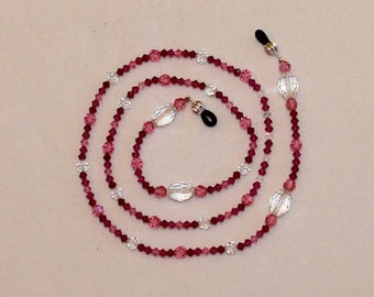 Cadena para gafas de sol de 71 cm con cristales Swarovski. Regalo para el Día de la Madre.