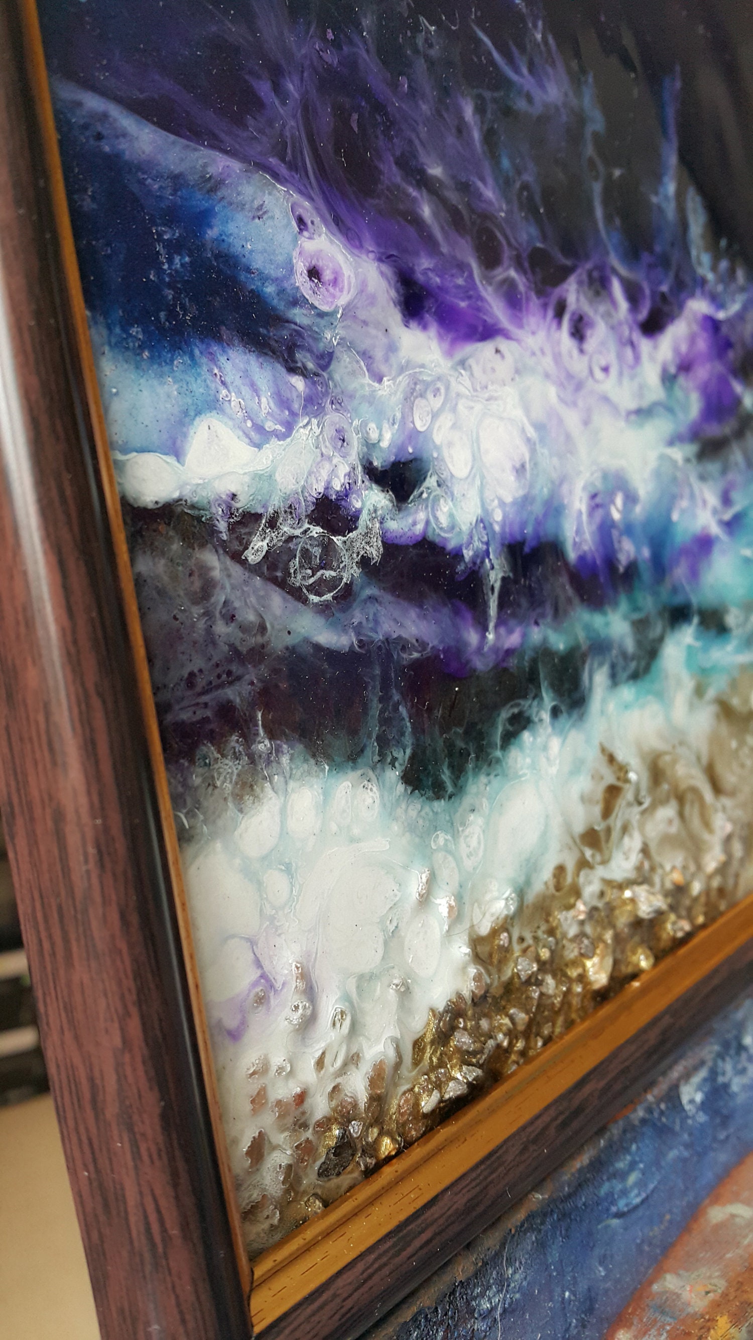 Painting Resin Original Gift in Frame Resin Abstract Etsy