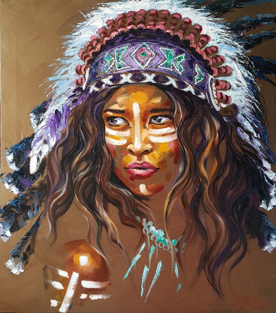 native american female war paint