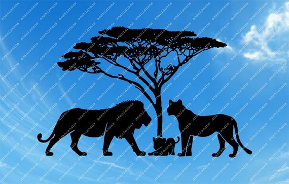 Download Lion Family Svg File Lion Clipart African Safari Animals Etsy PSD Mockup Templates