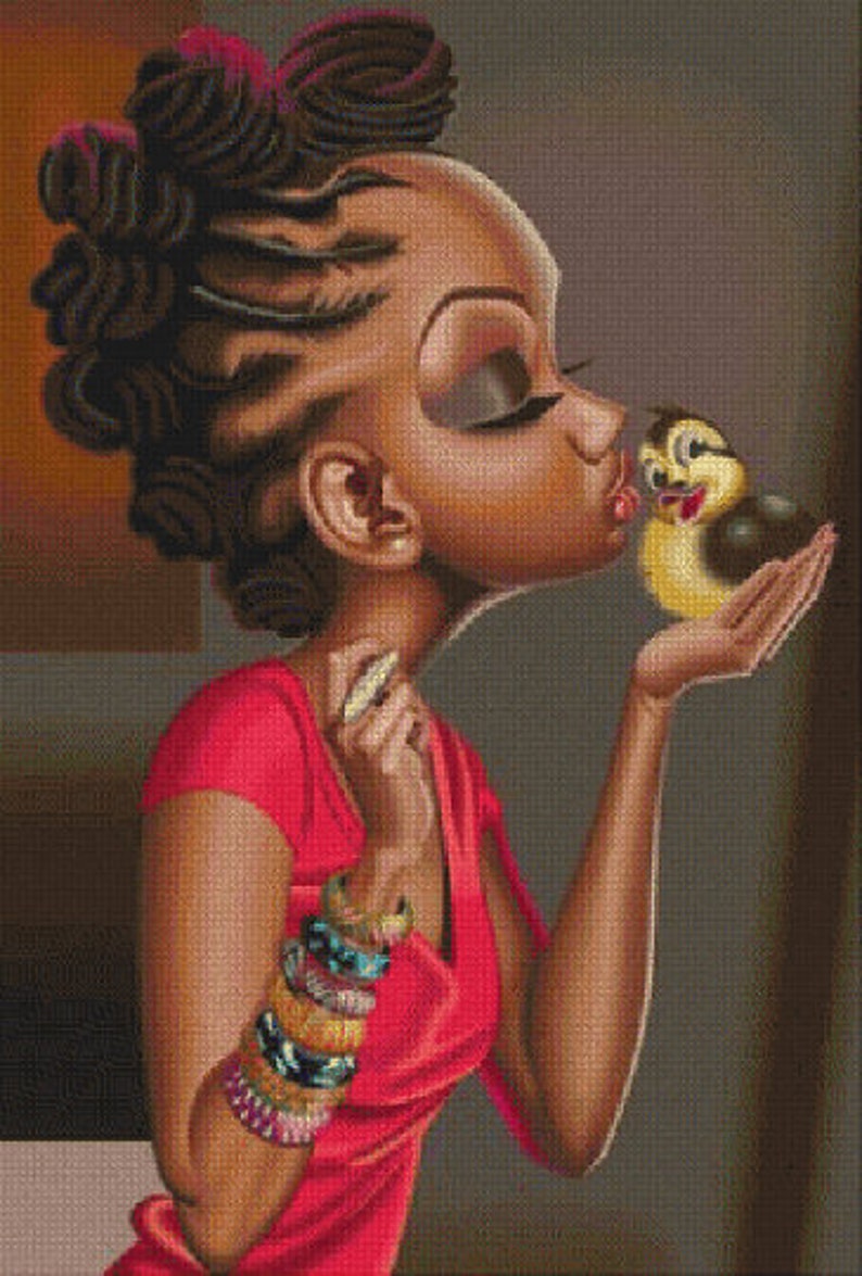 African American Cross Stitch Pattern Black Art Cross Stitch Etsy