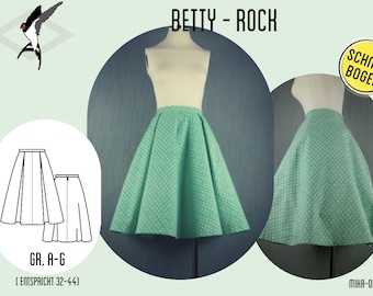 Betty Retro Rock - Schnittbogen Gr. 32-44