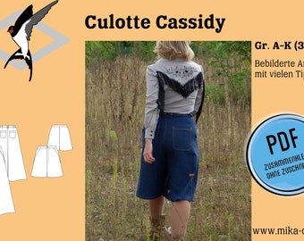 Cassidy Culotte - PDF Schnittmuster Gr. 32-52