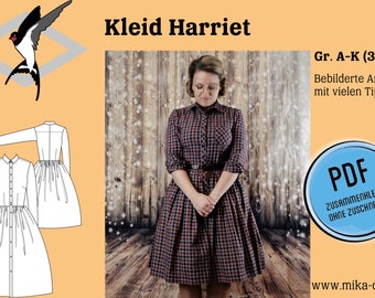Kleid Harriet - PDF Schnittmuster Gr. 32-52