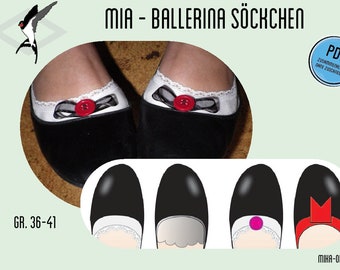 Mia Ballerina Söckchen - PDF Schnittmuster