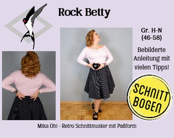 Betty Retro Rock - Schnittbogen Gr. 46-58