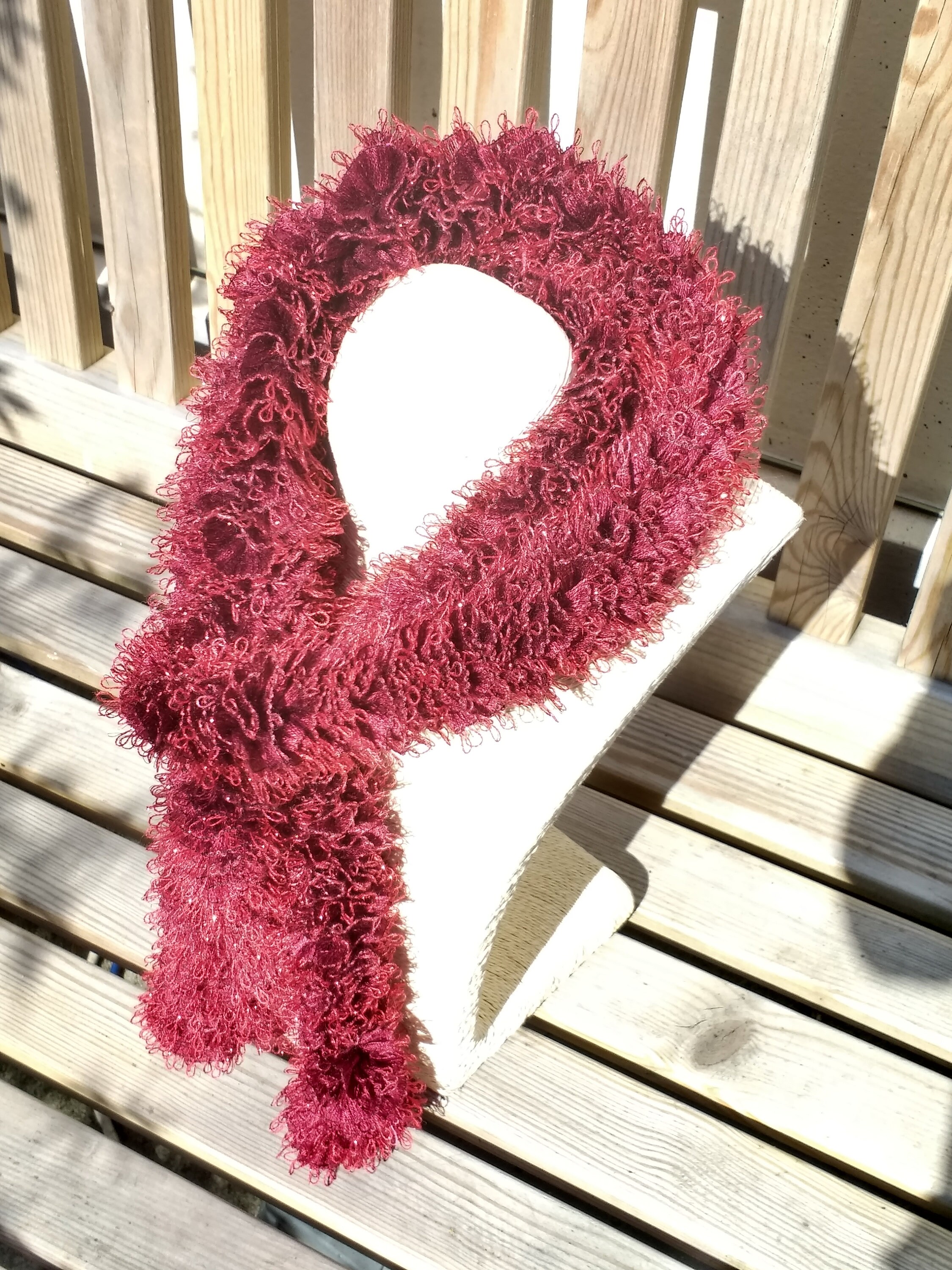 Knitted boa scarf stylish elegant scarf gift for her Etsy