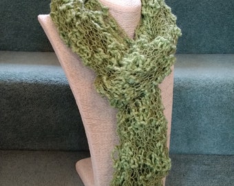 Lime scarf, loosely woven scarf, stylish, elegant scarf, gifts for her, wedding accessories, christening outfit, bridesmaid gift