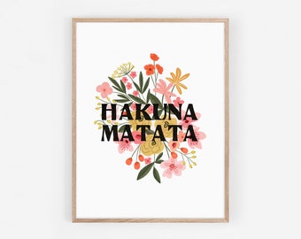 Affiche hakuna matata