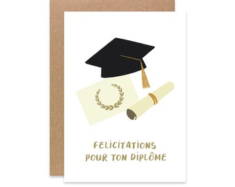 2023 Graduation Congratulations Card - Graduation Card - Baccalaureate Card - Brevet Card