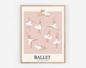 Affiche ballet - le lac des cygnes