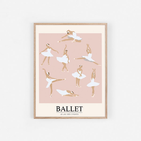 Affiche ballet - le lac des cygnes