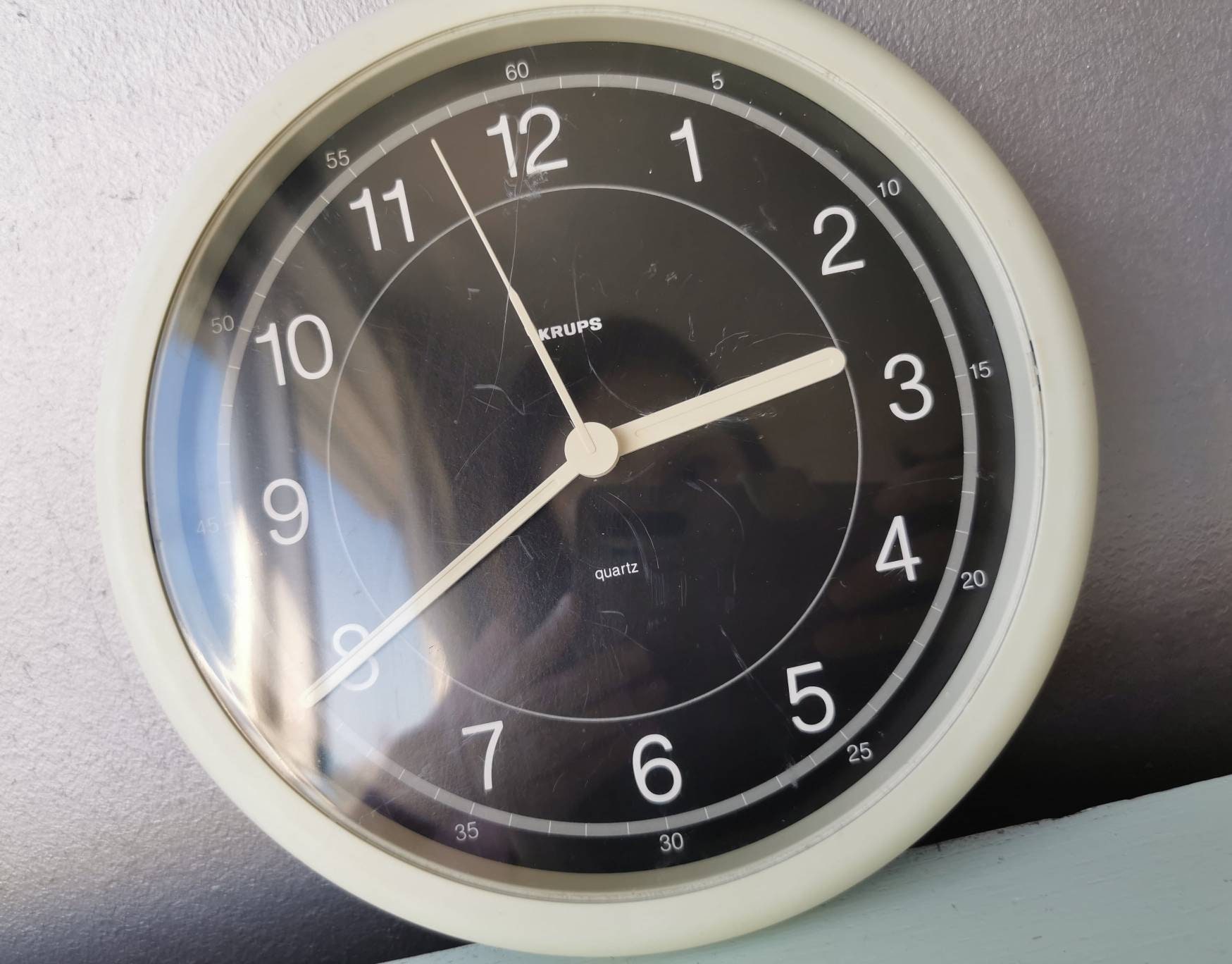 Vintage Plastic Wall Clock Krups 80s Etsy