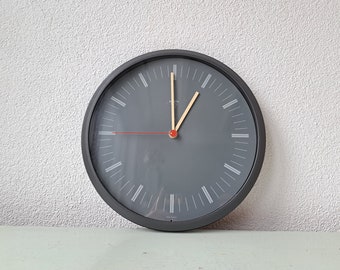 Minimalist Philips wall clock, 1980s West Germany