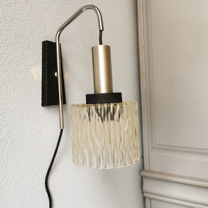 Nice fishing rod wall lamp, 1970s
