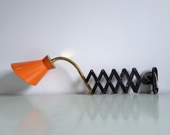 Vintage Hala metal scissor lamp, 1970s
