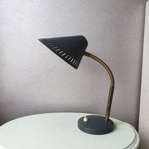 Hala Zeist Metal desk light/Table lamp years 70 Gooseneck
