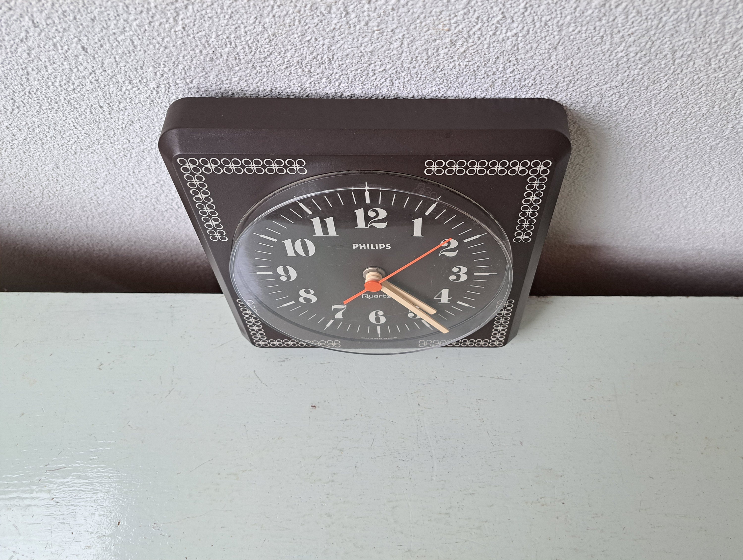 80's PHILIPS ドイツ製 ウォールクロック ヴィンテージ 壁掛け時計