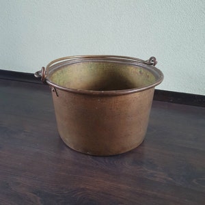 Copper old washing kettle around 1900