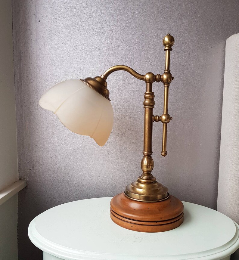 Copper Desk Lamp Table Lamp Years 50 Etsy