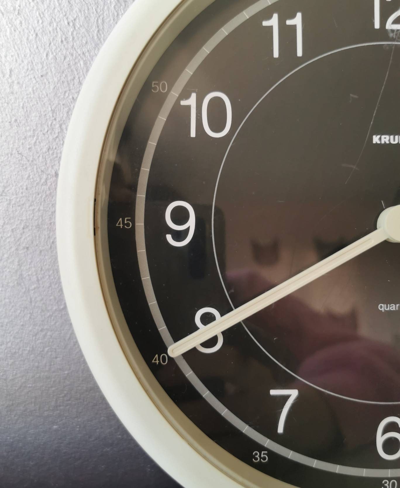 Vintage Plastic Wall Clock Krups 80s Etsy