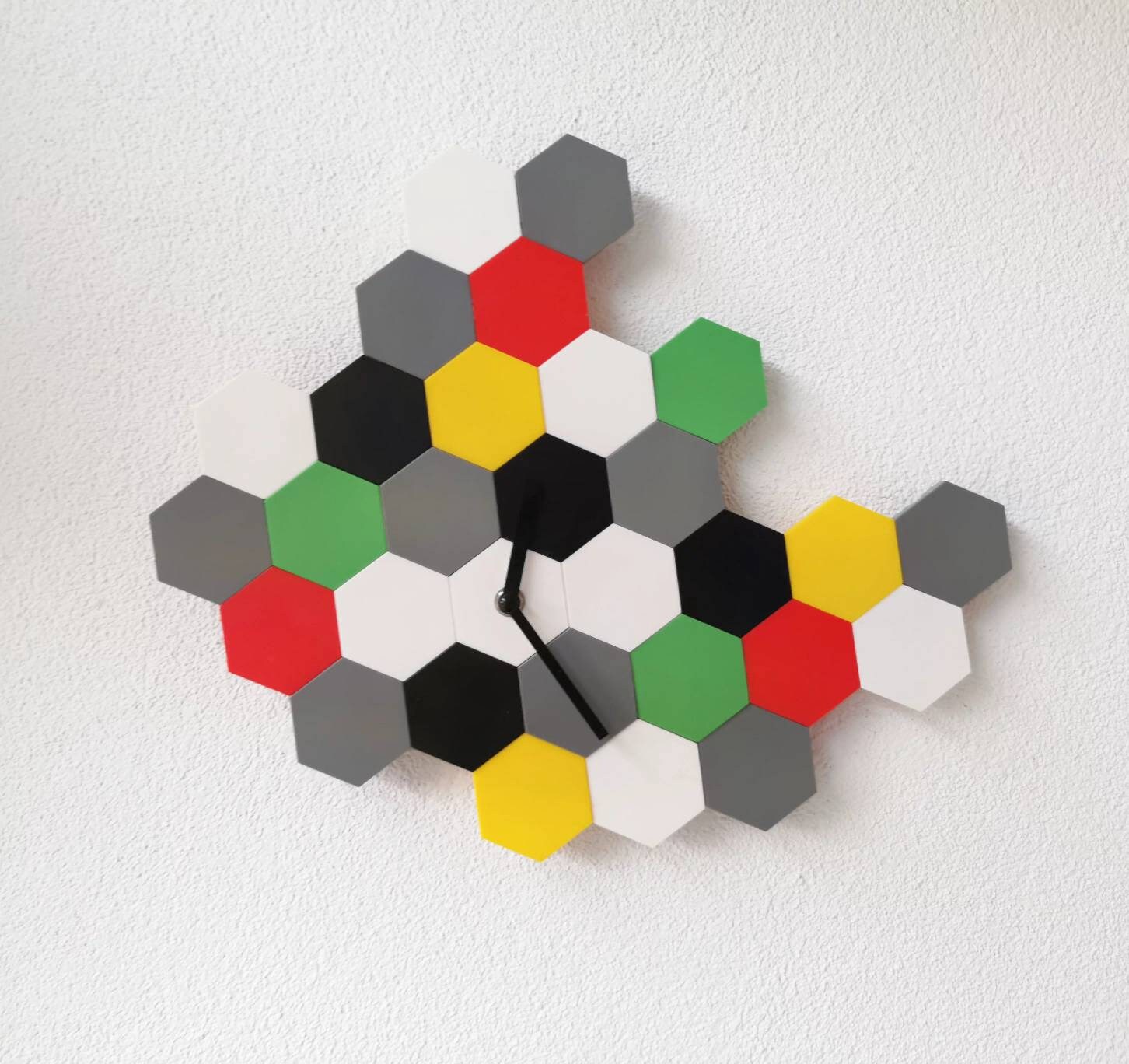 Horloge Murale Hexagonale
