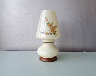 Very nice glass table lamp, 80s