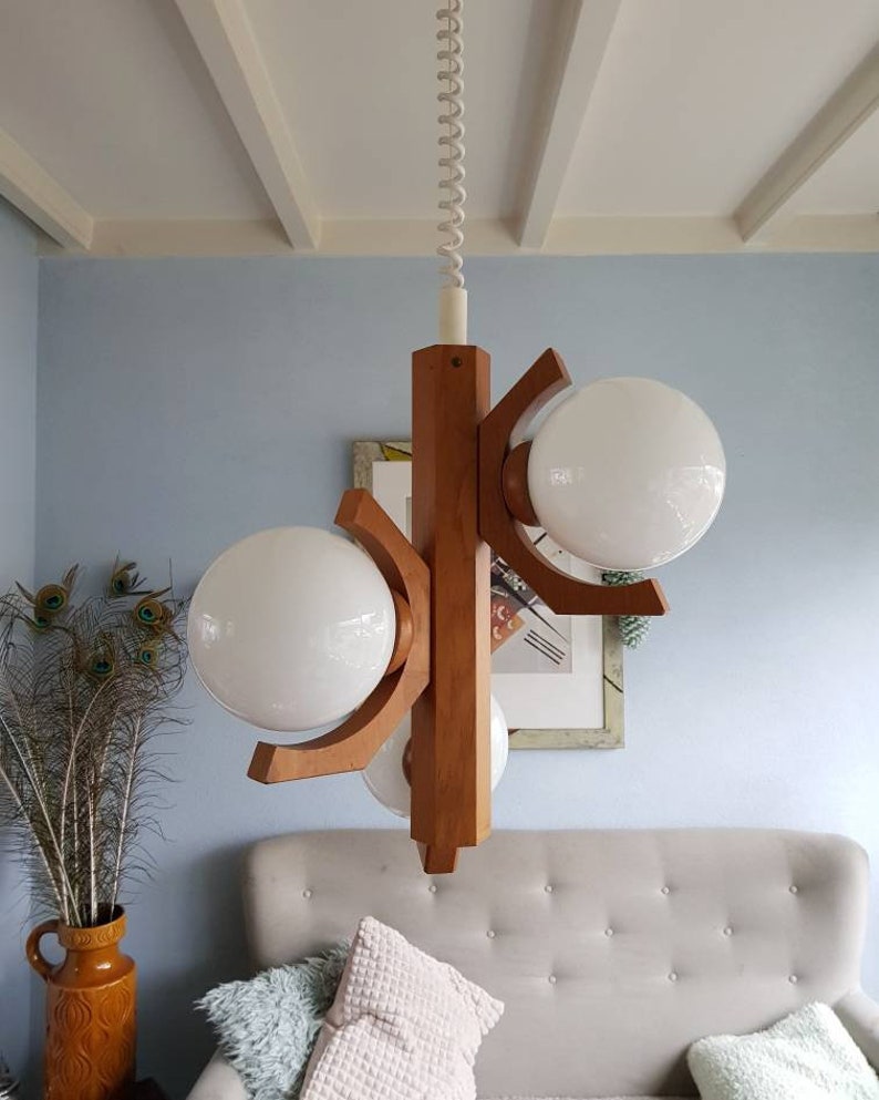 3 bulbs Design pendant lamp Bony design years 80