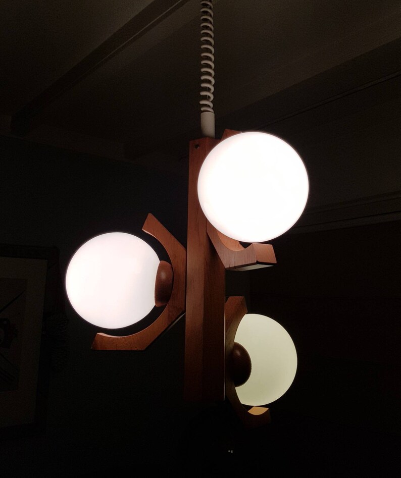 3 bulbs Design pendant lamp Bony design years 80