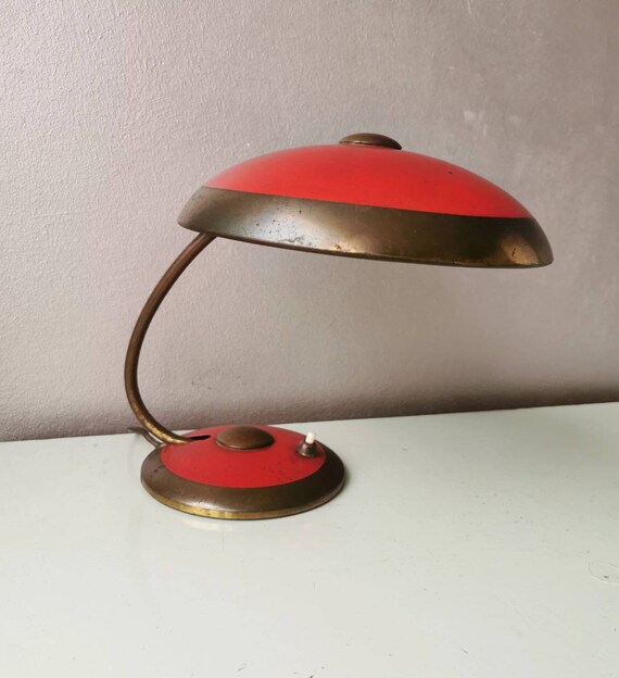 Vintage Metal French Table desk Lamp 70s Etsy UK
