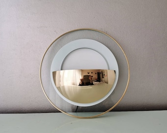 Vintage round glass wall lamp, 1990s