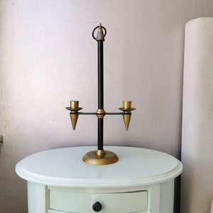 Beautiful brass candlestick, 70s