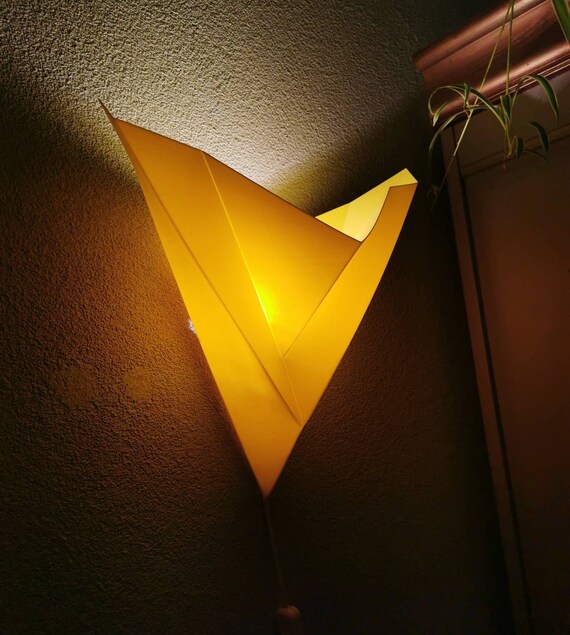 Beautiful Vintage Yellow Plastic Wall Lamp Ikea, 90s - Etsy Israel
