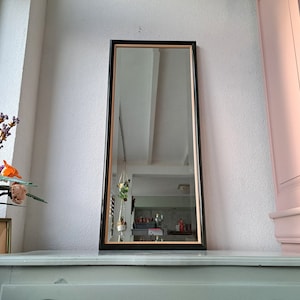 Vintage plastic green-colored mirror, 1980s