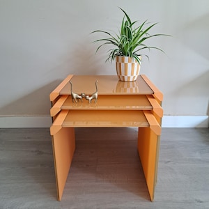 Satz von 3 Satztischen/Couchtischen, Beistelltischen, Gallotti & Radice Italien